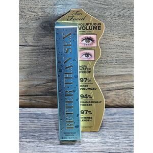 Too Faced Better Than Sex Waterproof Mascara Black 0.27 fl oz/8 ml Full Size